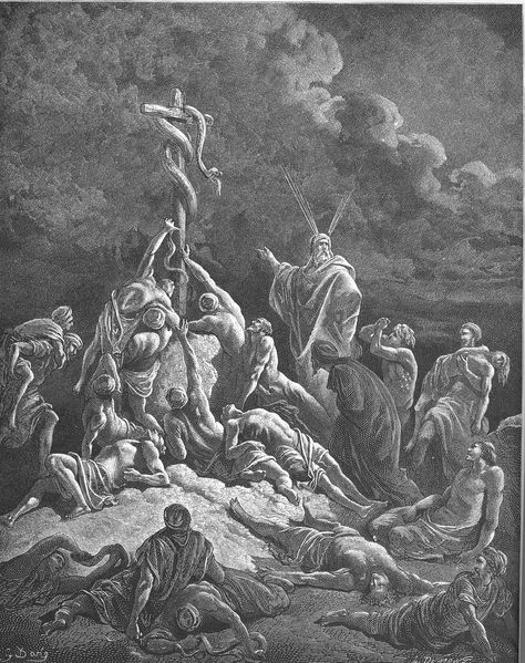 Category:Art depicting the Old Testament by Gustave Doré - Wikimedia Commons Paul Gustave Doré, Gustavo Dore, Bronze Serpent, Bible Illustrations, Gustave Dore, Religious Painting, Biblical Art, Great Paintings, Wood Engraving