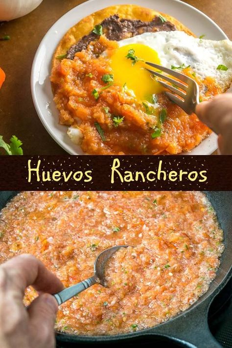 Abuelita Recipes, Roots Recipes, Huevos Rancheros Recipe, Make Refried Beans, Savory Baking, Cultural Food, Frijoles Refritos, Friends Recipes, Mexican Breakfast Recipes