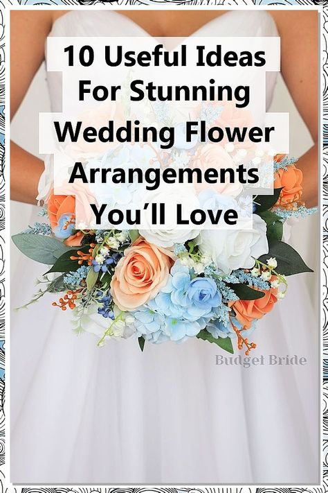 Discover 10 useful ideas for stunning wedding flower arrangements that will elevate your special day. From classic bouquets to unique centerpieces, these creative designs will inspire you to choose the perfect blooms for your celebration. Learn how to mix colors, textures, and styles to create breathtaking floral displays that reflect your personal taste. Transform your wedding with these beautiful flower arrangement ideas that you’ll love! Wedding Flower Arrangements Ideas, Learn Flower Arranging, Flower Arrangements Ideas, Wedding Floral Ideas, Amazon Flowers, Summer Wedding Floral, Budget Bride, Useful Ideas, Arrangement Ideas