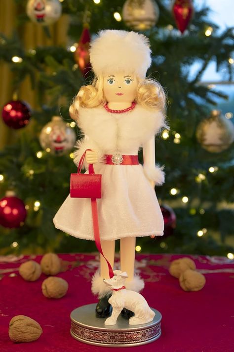 Amazon.com: Clever Creations Red Female Shopper 14 Inch Traditional Wooden Nutcracker, Festive Christmas Décor for Shelves and Tables : Home & Kitchen Red And White Nutcracker, Walmart Nutcracker, Nutcracker Ornaments Michaels Stores, Ballerina Doll Nutcracker Ballet, Nutcracker Christmas Sculptures & Statues, Female Doctor, Nutcracker Christmas, Nutcracker, Festive Christmas