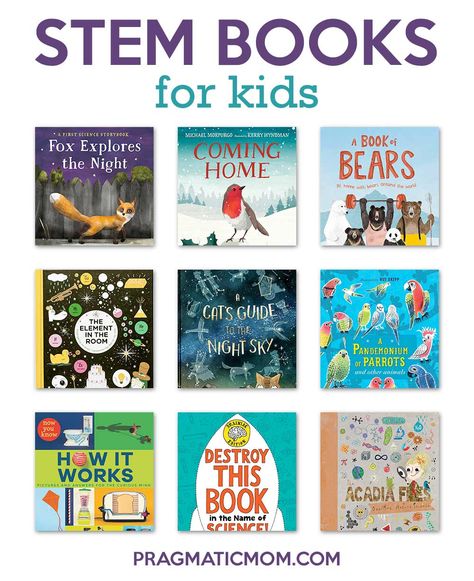 10 New Great STEM Kids' Books - Pragmatic Mom Stem Kids, Picture Books For Kids, Stem Books For Kids, Stem Books, Stem For Kids, Math Art, Books For Kids, Kids Story Books, Kids Books