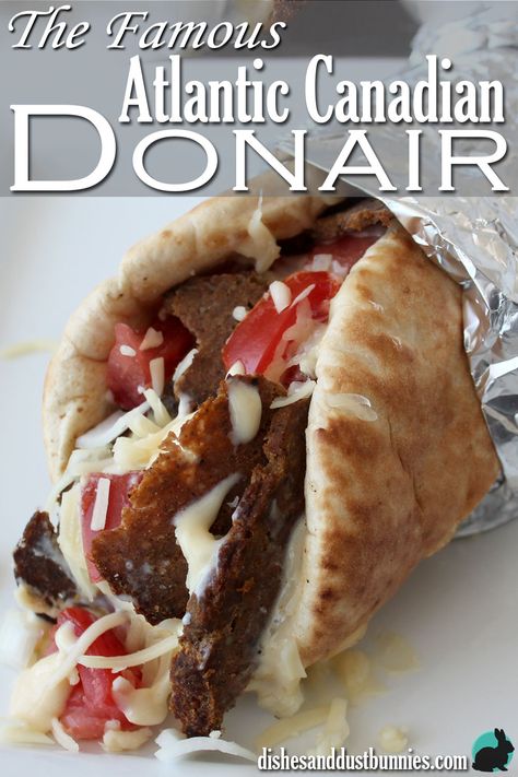 Donair Meat Recipe, Halifax Donair, Donair Recipe, Doner Kebab, Canadian Food, Atlantic Canada, Wrap Sandwiches, Beef Dishes, Sandwich Recipes