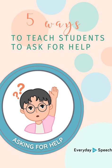 Check out our top 5 no-prep activities to teach preschool students to ask for help. Teach this & more social skills from Everyday Speech! Asking For Help Activities, Everyday Speech, Social Skills Videos, Teach Preschool, Prep Activities, Asking For Help, Preschool Lessons, Teaching Preschool, Ask For Help