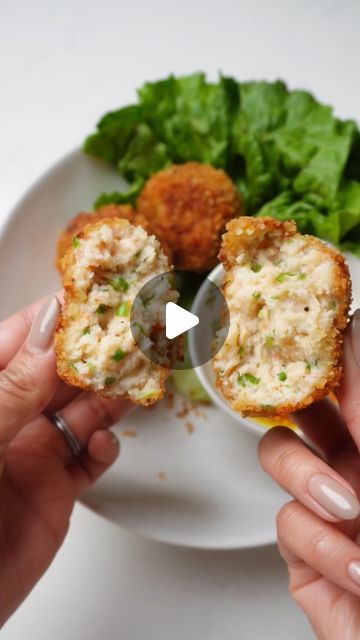 Sylvia Nguyen on Instagram: "✨Today we’re putting our own spin on the classic Vietnamese shrimp balls - Chạo tôm 🍤😋

A perfect midweek Asian snack to satisfy your cravings for fried food without having to deep fry! 

I’ve tried these both air fried and deep fried and their both just as crispy and satisfying. Though some might prefer one method over the other! Let me know in the comments what y’all prefer 👀

📍ingredients 

Shrimp balls:
400 g shrimp
1.5 Tbsp fish sauce 
2 Tbsp oil
1 tsp bouillon 
1 tsp garlic powder, onion powder, cayenne pepper, sugar 
3-4 scallion stalks
Panko crumbs

Cilantro mayo: 
1 Cup fresh cilantro 
4-5 Tbsp mayo 
1 garlic clove (large)
1 Tbsp lime juice 
Pinch of salt 

📝 Notes for air frying:
- Brush oil on the tray of the air fryer AND on the shrimp balls be Cilantro Mayo, Vietnamese Shrimp, Asian Shrimp, Shrimp Balls, Crispy Shrimp, Stuffed Potato Balls, Panko Crumbs, Shrimp And Rice, Fish Ball