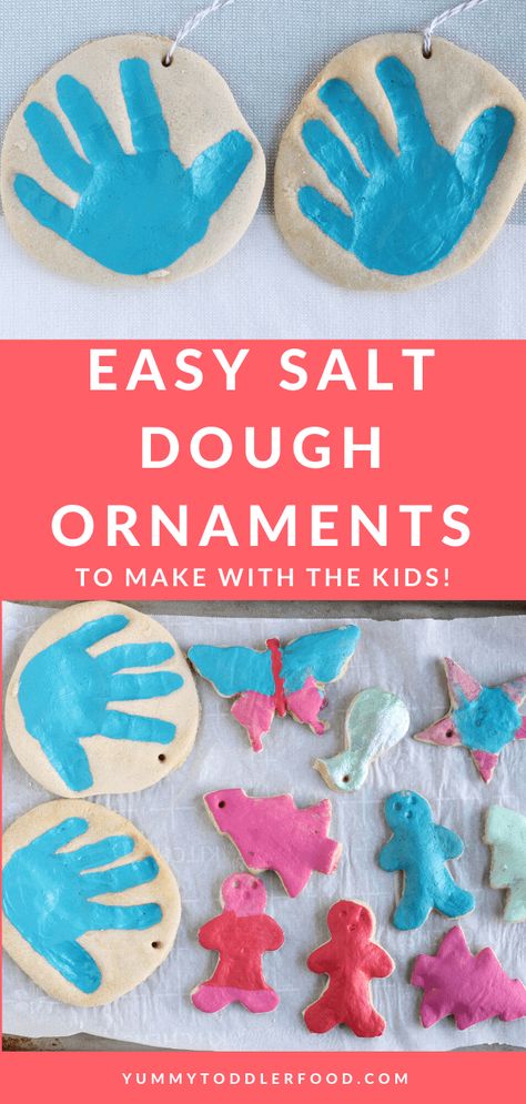 The Best Easy Salt Dough Dough For Ornaments, Clay Activities, Make Salt Dough, How To Make Salt Dough, Best Gifts For Grandparents, Best Salt, Salt Dough Recipe, Baking Painting, Christmas Arts