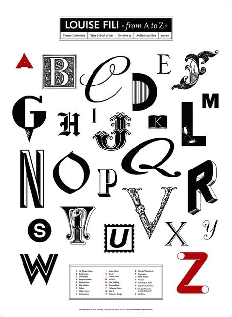 Louise Fili: A to Z - Graphis Jessica Hische Typography, Drop Cap Letters, Louise Fili, Herb Lubalin, Photography And Illustration, Doodle Frames, Japanese Typography, Zine Design, Hand Drawn Fonts