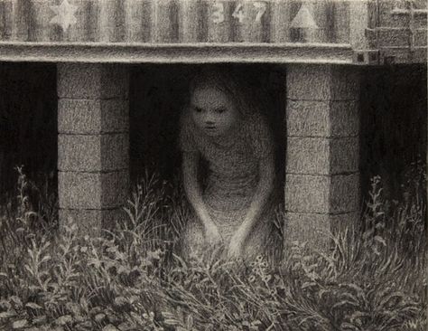 Neighbor by Aron Weienfeld Aron Wiesenfeld, Santa Lucia, Wow Art, Scary Art, Creepy Art, Weird Art, Surreal Art, Horror Art, Art Plastique