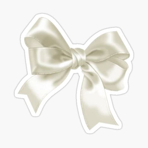 Pegatinas: Ribbon Aesthetic | Redbubble Bow Sticker, White Coquette, Coquette Ribbon, Stickers Cool, Preppy Stickers, Iphone Stickers, Apple Stickers, Cocoppa Wallpaper, Cute Laptop Stickers