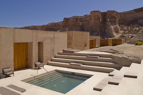 Design Traveler: Amangiri – Greige Design Amangiri Hotel, Amangiri Resort, Desert Resort, Desert Homes, Best Spa, Desert Painting, Luxury Accommodation, Outdoor Swimming, Desert Landscaping