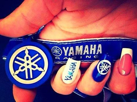 Yamaha Nails, Ktm Nails, Motocross Nails, Moto Nails, Supercross Nails, Motos Yamaha, Art Summer, Moto Gp, Nail Art Summer