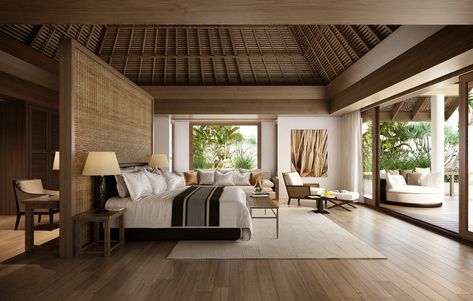 Luxury Beach Villa - Maldives on Behance Beach Villa Interior, Farmhouse Modern Decor, Resort Interior Design, Luxury Beach Villa, Home Decor Modern Farmhouse, Bali Style Home, Bali Home, Casa Cook, Resort Interior