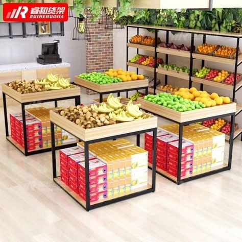 Fruit And Vegetable Display, Vegetable Display, Supermarket Design Interior, Fruit And Veg Shop, Vegetable Rack, Store Shelves Design, Vegetable Stand, Vegetable Shop, Grocery Store Design