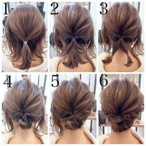 Easy Updos For Medium Hair, Easy Hair Updos, Up Dos For Medium Hair, Medium Short Hair, Girl Braids, Peinados Fáciles Para Cabello Corto, Summer Hairstyles For Medium Hair, Short Wedding Hair, Penteado Cabelo Curto