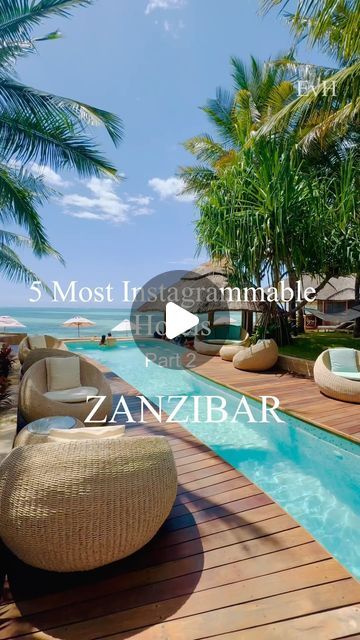 Elena vH | Not Your Ordinary Traveller on Instagram: "Looking for the most beautiful boutique Hotels in Zanzibar? 🌴✨ Here are my top picks for breathtaking locations that are perfect for your feed. Part 3 is coming 💚

Where would you like to stay? 😍 

🎥 @elenasvh

@alma.boutiquehotelzanzibar 

@bamboozanzibar 

@upendobeach 

@coralrockszanzibar 

@thenestzanzibar 

📍Zanzibar, Tanzania

#Zanzibar #BoutiqueHotels #travelgoals#visitzanzibar #besthotels" Zanzibar Beaches Pictures, Reef And Beach Resort Zanzibar, Dream Destinations Bucket Lists, The Rock Restaurant Zanzibar, Nakupenda Zanzibar, Zanzibar Stone Town, Zanzibar Beaches, Zanzibar Tanzania, September 23