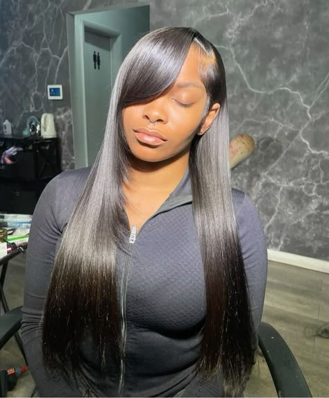 Dark Orange Hair, Fine Hairstyles, Frontal Wig Hairstyles, Hair Advice, Business Hairstyles, Hair Crush, Front Lace Wigs Human Hair, Hair Life, Side Part