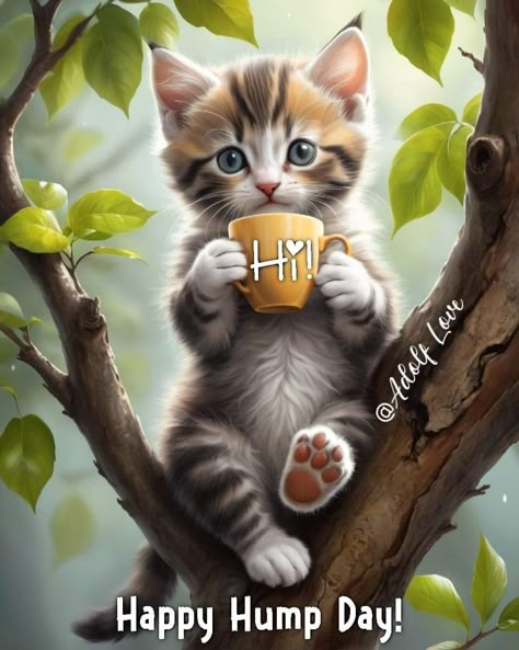 Happy Wednesday Images, Cabin Coffee, Cute Good Morning Gif, Disney Merry Christmas, Funny Weekend Quotes, Good Morning Cat, Good Morning Wishes Gif, Happy Day Quotes, Good Morning Wednesday