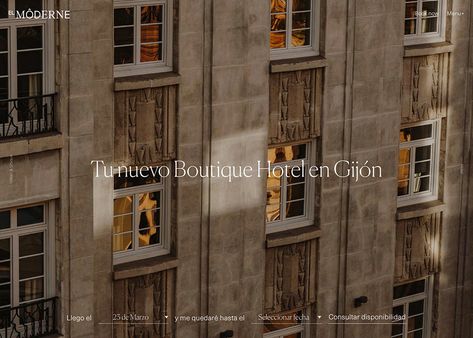 Hotel Restaurant Design, Hotel Website Design, Joshua Tree House, Farmhouse Svg, Northern Spain, Hotel Website, Art Deco Buildings, Design Websites, Modern Boutique