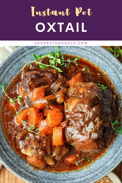 Instant Pot Oxtail in a bowl.