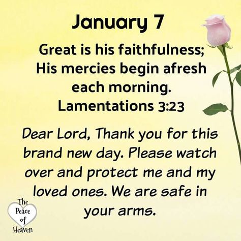 January 7 Bible Verse, Daily Sayings, Daily Christian Prayers, January Images, Psalms Quotes, January Quotes, Prayer Of The Day, Daily Blessings, Spiritual Stuff