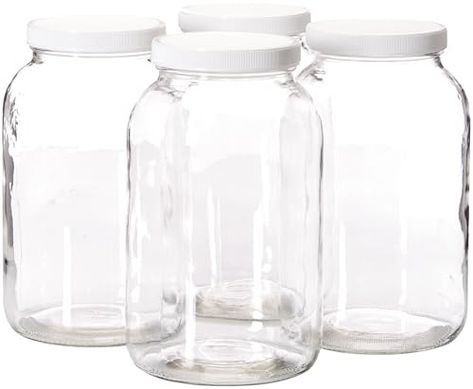 The Cross Legacy's Amazon Page Gallon Mason Jars, Gallon Glass Jars, How To Brew Kombucha, Gallon Jars, Dry Food Storage, Clear Glass Jars, Glass Mason Jars, Safe Cleaning Products, Plastic Caps