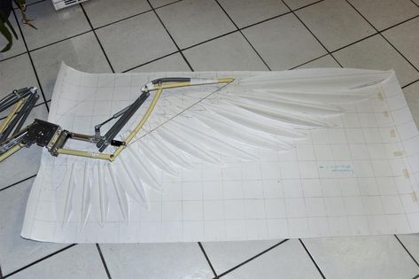 WIP articulated wings by Mashayahana on DeviantArt Articulated Wings, Wings Inspiration, Ali D'angelo, Types Of Feathers, Cosplay Wings, Small Wing, Diy Wings, Wing Design, 3d Cnc