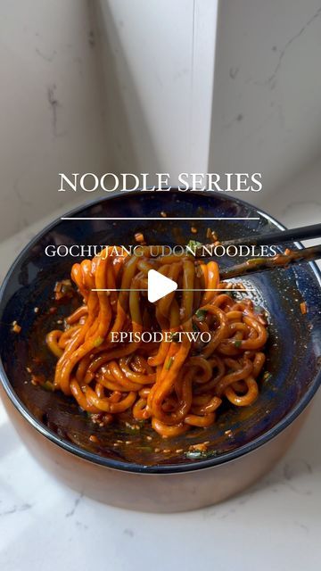 Cook With Karish on Instagram: "GOCHUJANG UDON NOODLES

INGREDIENTS:
1 tbsp garlic, finely chopped
1 tsp ginger, minced
1 tbsp sesame seeds
A small handful of chopped coriander
2 tbsp oil
1/2 tbsp gochujang
1 tsp peanut butter
1 tbsp soya sauce
1/2 tsp rice wine vinegar

METHOD:
1. In a bowl add the garlic, ginger, sesame seeds and coriander
2. Heat the oil in a pan and once hot add to the bowl 
3. Add the gochujang, peanut butter, soya sauce and rice wine vinegar
4. Meanwhile cook your udon and add it to the bowl once cooked
5. Mix well and enjoy!

#udonnoodles #noodles🍜 #quickmeal" Gochujang Udon, Gochujang Udon Noodles, Gochujang Shrimp Noodles, Creamy Gochujang Noodles, Vegan Gochujang Noodles, Saucy Gochujang Noodles With Chicken, Udon Noodles Recipe, Soya Sauce, Udon Noodles