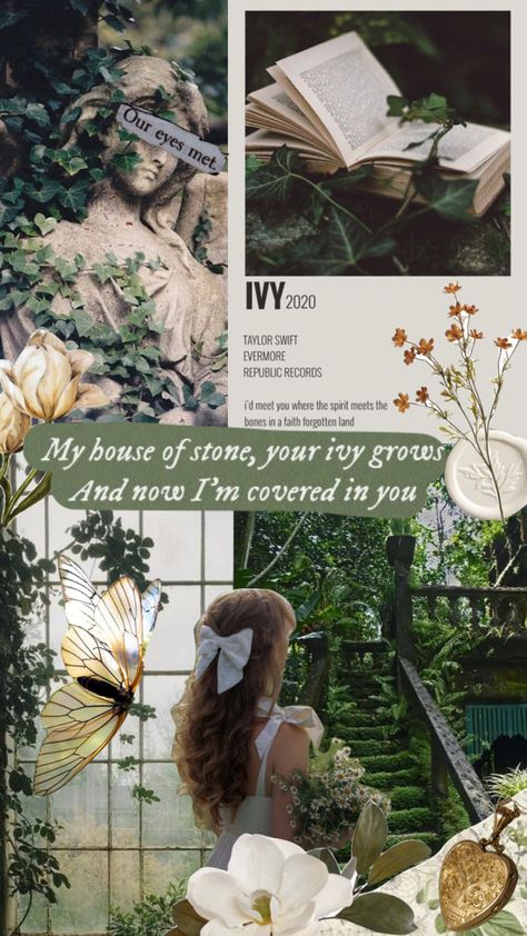 Ivy Core, Fairycore Aesthetic Wallpaper, Ivy Aesthetic, 21st Birthday Photoshoot, Fairycore Aesthetic, Moodboard Aesthetic, Taylor Swift Wallpaper, Taylor Swift Lyrics, + Core + Aesthetic