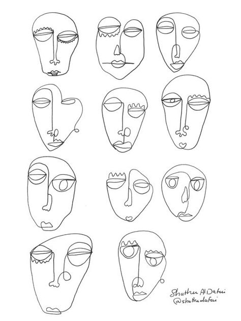 Line Art Faces, Face Line Drawing, Abstract Face Art, Face Lines, Art Faces, Soyut Sanat Tabloları, One Line Art, One Line Drawing, Abstract Face