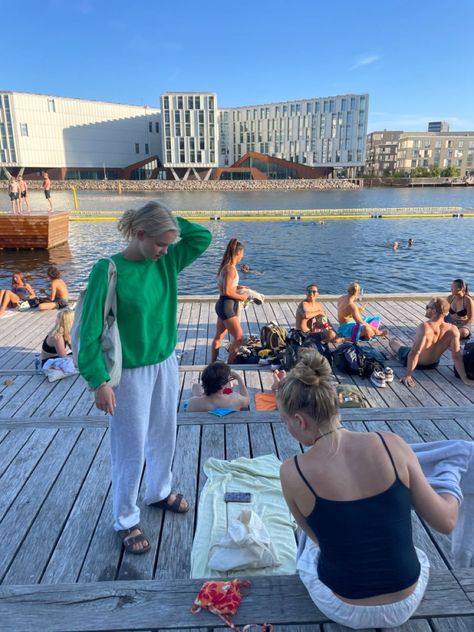 Scandinavian Lifestyle Aesthetic, Copenhagen Aesthetic Summer, Danish Outfit, Stockholm Lifestyle, Summer In Copenhagen, Summer Copenhagen, Denmark Summer, Denmark Aesthetic, Copenhagen Summer