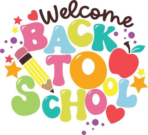 Welcome Back To School Kindergarten, Welcome Back To Work, Back To School Clip Art, Back To School Images, Pta Mom, Happy Back To School, School Decor Ideas, Teacher Appreciation Week Ideas, Appreciation Week Ideas