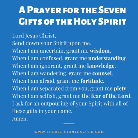 Spirit Of Wisdom, Prayer For Holy Spirit, Prayer To Holy Spirit, Prayer To The Holy Spirit, The Holy Spirit, Holy Spirit Prayer Catholic, Prayer To The Holy Spirit Catholic, Come Holy Spirit, Come Holy Spirit Prayer