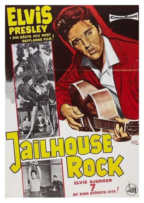 Jailhouse Rock Poster, Elvis Aloha From Hawaii, Elvis 68 Comeback Special, Elvis Presley Movies, Jailhouse Rock, Nancy Sinatra, Elvis Movies, Elvis Presley Photos, Rock Posters