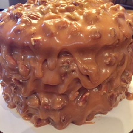 Praline Cake | pralinesnthings Southern Praline Cake, Pecan Praline Cake, Praline Cake, Yellow Cake Recipe, Pecan Cake, Pecan Pralines, Cake With Cream Cheese, Cream Cheese Filling, Homemade Cakes