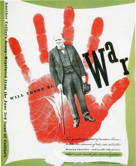 Lester Beall- Will There Be War Lester Beall, Graphic Design History, Talk To The Hand, René Magritte, New York School, Max Ernst, Design Movements, Norman Rockwell, Art Masters