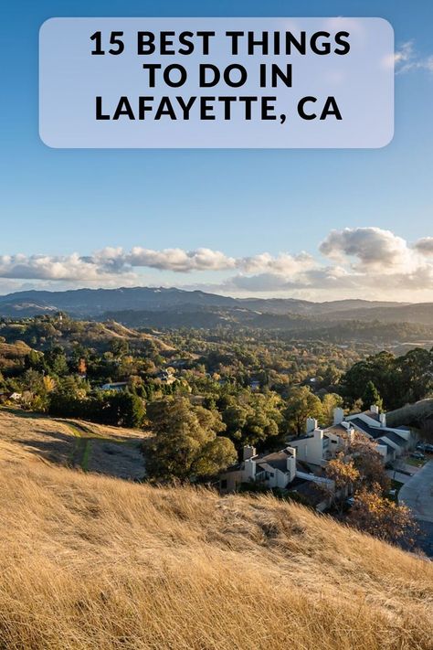 Discover the best things to do and top-rated attractions in Lafayette, CA, including Outdoor Activities at the Lafayette Reservoir, Lafayette Ridge Trail and more. Lafayette California, Dino Park, Hill Park, Public Sculpture, Community Park, East Bay, Science Center, Family Outing, Urban Life