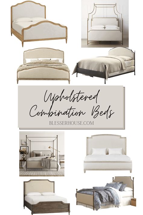 Upholstered Combination Beds Modern Traditional Bedroom, Diy Bedroom Projects, Thrift Decor, Bed Makeover, Easy Home Improvement Projects, Stripping Furniture, Ikea Bookcase, Cozy Bedroom Design, Pretty Furniture