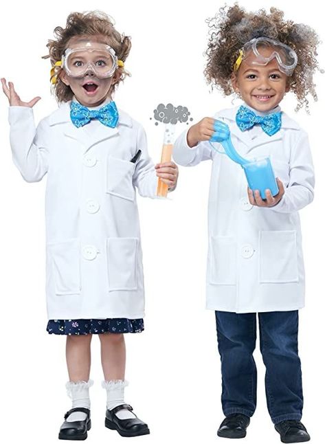 Inventor Costume, Mad Scientist Costume, Scientist Costume, Girl Scientists, Stage Beauty, California Costumes, Scary Mask, Blue Bow Tie, Neck Bow