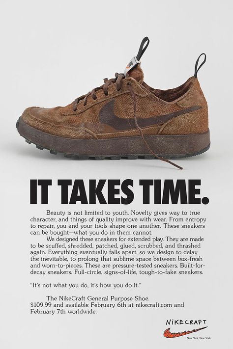 Nike Gps, General Purpose Shoe, Nike Poster, Tom Sachs, Copywriting Inspiration, Drinks Packaging Design, Signs Of Life, Nike Models, Winter Fits