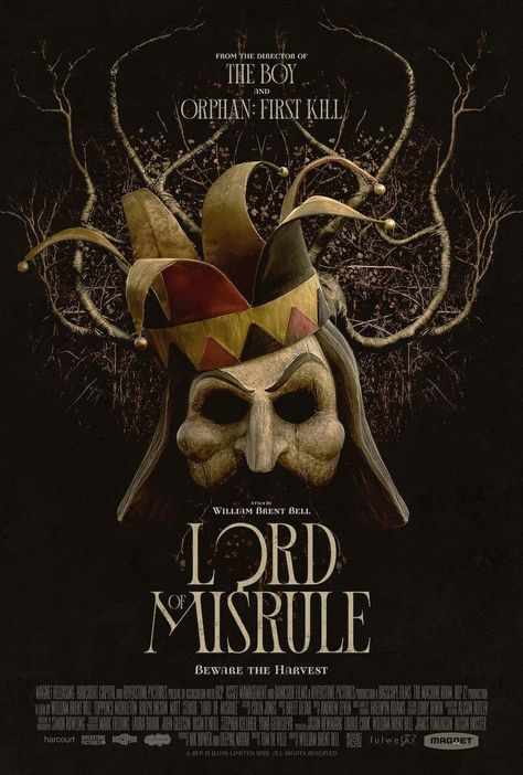 From Magnet Releasing comes a recent poster for Lord of Misrule.an upcoming horror movie from the director of they boy and orphan first kill Matt Stokoe, William Brent, Lord Of Misrule, Ralph Ineson, Magnolia Pictures, Film Netflix, Dawson's Creek, Film Horror, Indie Horror