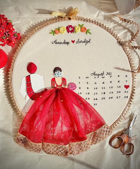 Handpicked Wedding Invitation Ideas You Can Go For. Embroidery Hoops For Wedding, Wedding Invitation Embroidery, Embroidery Wedding Invitation, Embroidery Marriage Design, Indian Wedding Embroidery Hoop Pattern, Wedding Embroidery Designs, Wedding Hoop Art Drawing, Hoop Art Embroidery Wedding, Embroidery Designs For Wedding