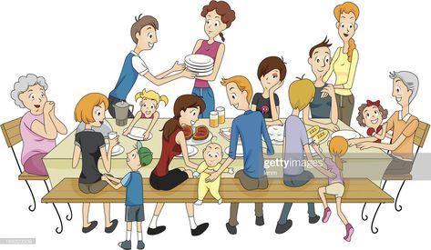 stock illustration : Family Reunion Family Tree Clipart, Family Reunion Pictures, Family Clipart, Royalty Free Clipart, Free Clipart Images, Family Drawing, Family Get Together, Family Cartoon, Family Thanksgiving