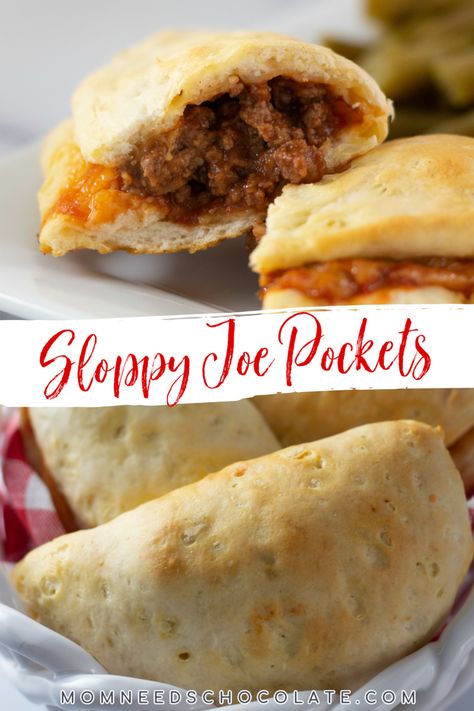 Sloppy Joe Hot Pockets, Sloppy Joe Wraps, Finger Food Meal Prep, Sloppy Joe Ideas, Sloppy Joe Pockets, Kid Dinners, Kid Dinner, Hot Pocket Recipes, Lighter Meals