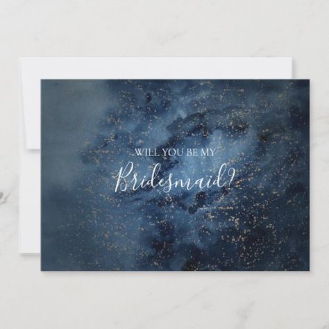 Celestial Night Sky Gold Bridesmaid Proposal Card for $2.92 - Bridesmaid Card Night Sky Wedding, Boho Outdoor Wedding, Bridesmaid Proposal Card, Silver Bridesmaid, Gold Bridesmaids, Be My Bridesmaid Cards, Bridesmaid Proposal Cards, Thank You Postcards, Rsvp Postcard