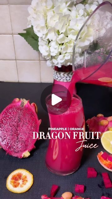 Cold Pressed Juice on Instagram: "Dragon Fruit Juice Recipe | How to Make Dragon Fruit Juice 🔗Good Hill Farms: Save 31% at checkout using the link in my bio. Please note in the video I said 35% off its 31%. 🔗KUVINGSUSA: Save 10% with code: jucbynature using link in bio Save the recipe for later👇 Recipe 1/2 Dragon fruit ½ Pineapple 1 blood Orange 1/2 lemon 2 inch piece of ginger #reddragonfruitbenefits, #reddragonfruit, #dragonfruit, #juicing, #recipe" Juicing Dragon Fruit, Dragonfruit Juice Recipe, Dragon Fruit Juice Recipe, Dragon Fruit Recipe, Dragon Fruit Juice, Dragonfruit Recipes, Dragon Fruit Benefits, Juicing Recipe, Pink Dragon Fruit