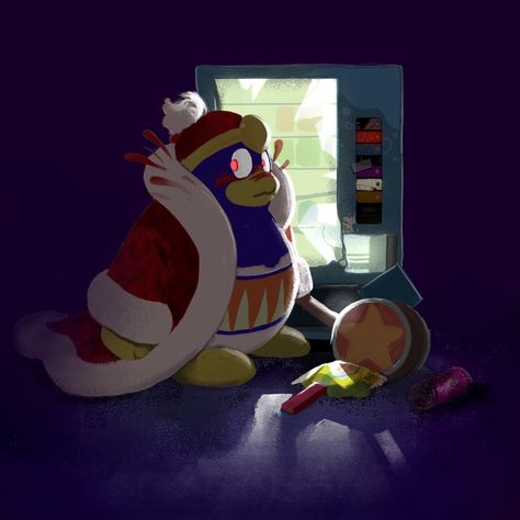 King Dedede Fanart, King Dedede, Kirby Nintendo, Kirby Games, Lovecraftian Horror, Kirby Character, Avatar Funny, Meta Knight, Kirby Art