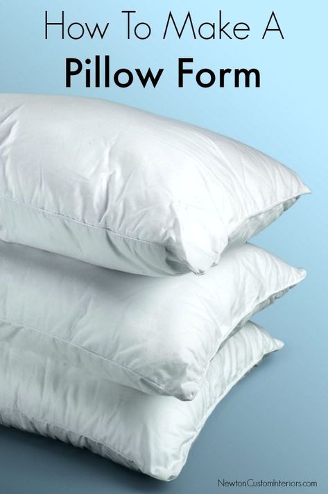 Pillow Form Sizes, Organized Bedroom, Make A Pillow, Fun Throw Pillows, Diy Pillow Covers, How To Make An Envelope, Pillow Tutorial, Pillow Form, Sewing Pillows