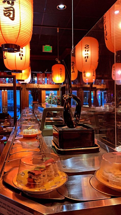 Rotating Sushi Bar, Sushi Restaurant, Sushi Restaurants, Sushi Bar, Edison Light Bulbs, In London, Light Bulb, Restaurant, London