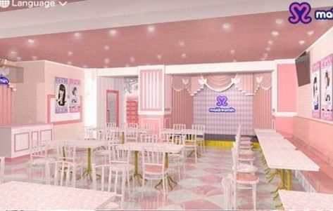 Butler Cafe, Maid Cafe, Pink Cafe, Bakery Decor, Kitty Cafe, Tea Cafe, Cafe Shop Design, Cozy Cafe, Cafe Interior Design