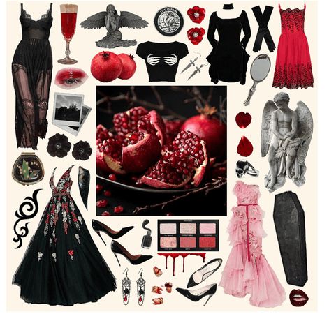 The Queen Archetype Style, Persephone Party Theme, Persephone Outfit Aesthetic, Persephone Aesthetic Outfit, Hades And Persephone Costume, Persephone Costume, Persephone Greek Goddess, Hades Aesthetic, Persephone Goddess