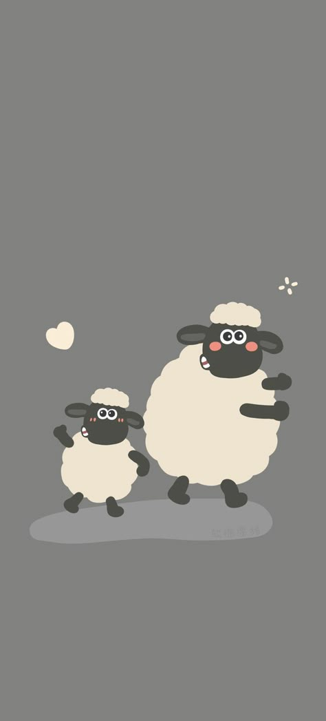 Cute Minimalist Wallpaper Iphone, Shaun The Sheep Wallpapers, Sheep Background, Lamb Wallpaper, Sheep Wallpaper, Clarence Cartoon Network, Sheep Cartoon, Timmy Time, Giraffe Illustration